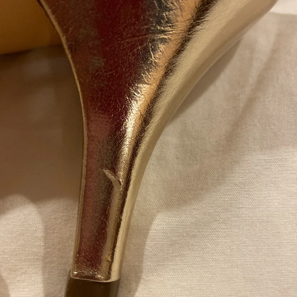 I. Miller Nannett Platino Champagne Heels, Size 8.5 M, VGUC, Sparkle, in box - Picture 7 of 9